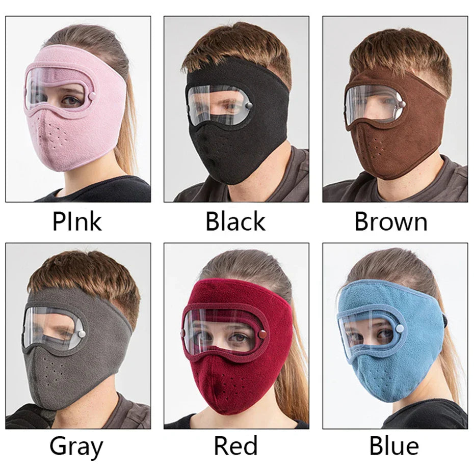 Smog protection, Windproof, Anti-Dust &amp; Breathable Full Face Mask with HD Anti-Fog Goggles